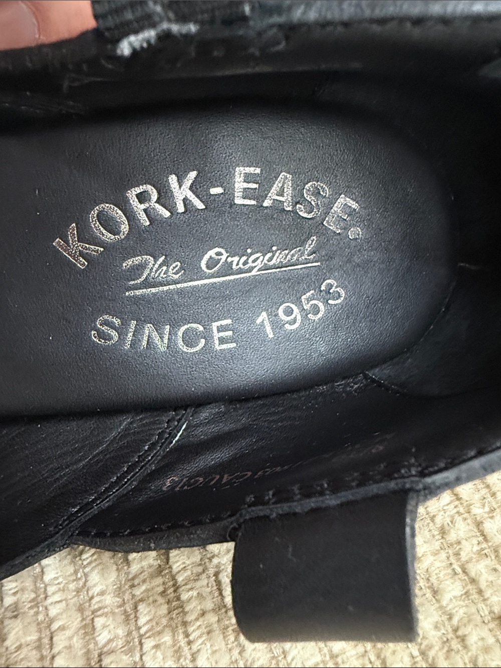 KORK-EASE “PRISCILLA” Black Leather Hidden Platform Mary Jane Heel - Size 8/39 - Picture 17 of 17